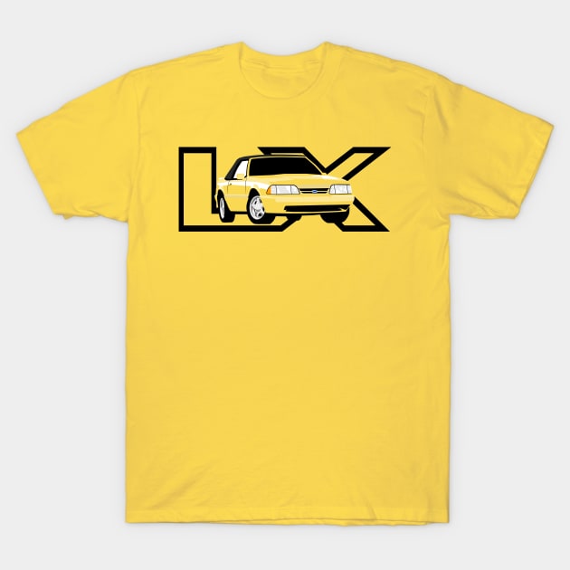 1993 Feature Mustang Canary LX T-Shirt by FoMoBro's